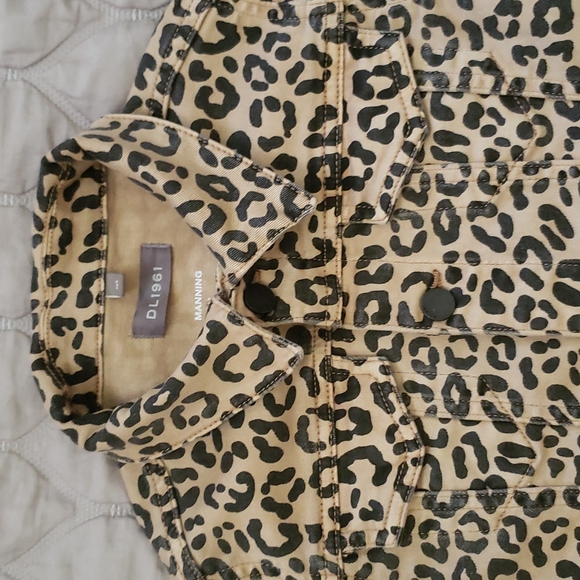 DL1961 LEOPARD PATTERN JEANS GIRLS JACKET - Picture 5 of 9